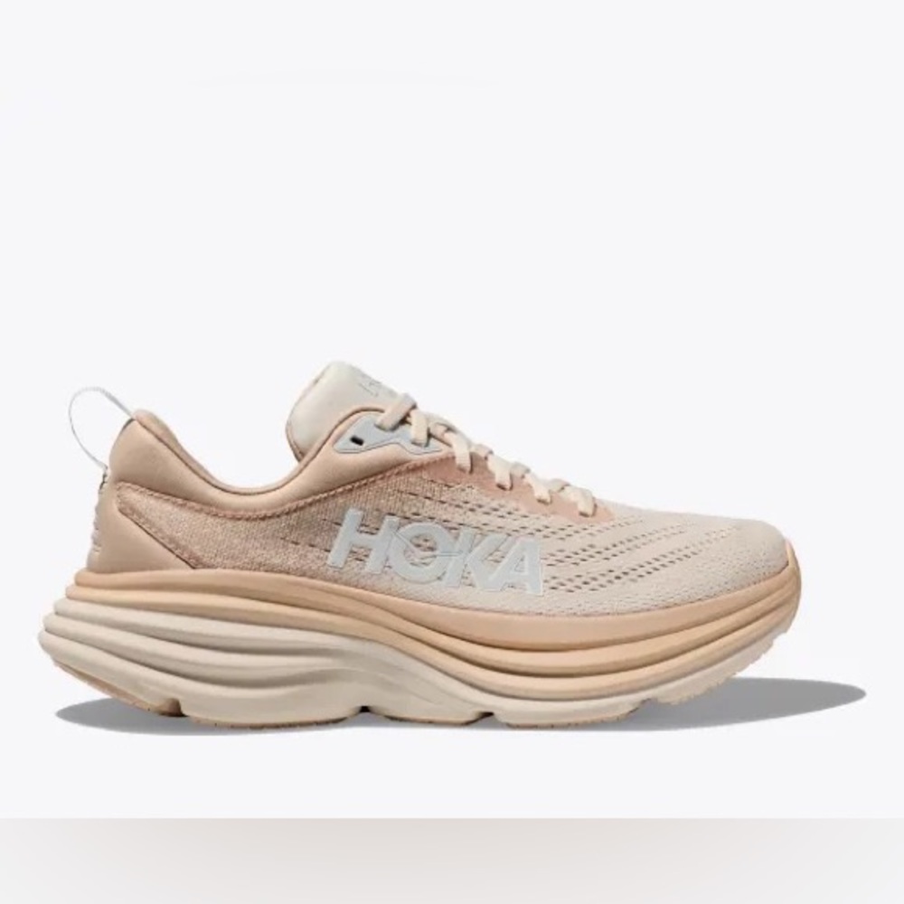Hoka Bondi 8 Shifting Sands / Eggnog Running Shoe